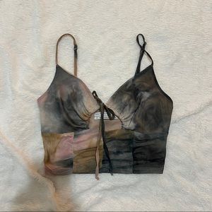 UO Mesh Tie-Front Cami